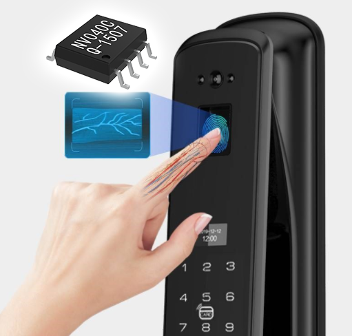 指靜脈識別智能鎖語音播放芯片方案——NV040C-SOP8